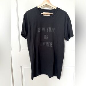 New York Or Nowhere black on black signature tee size M perfect condition